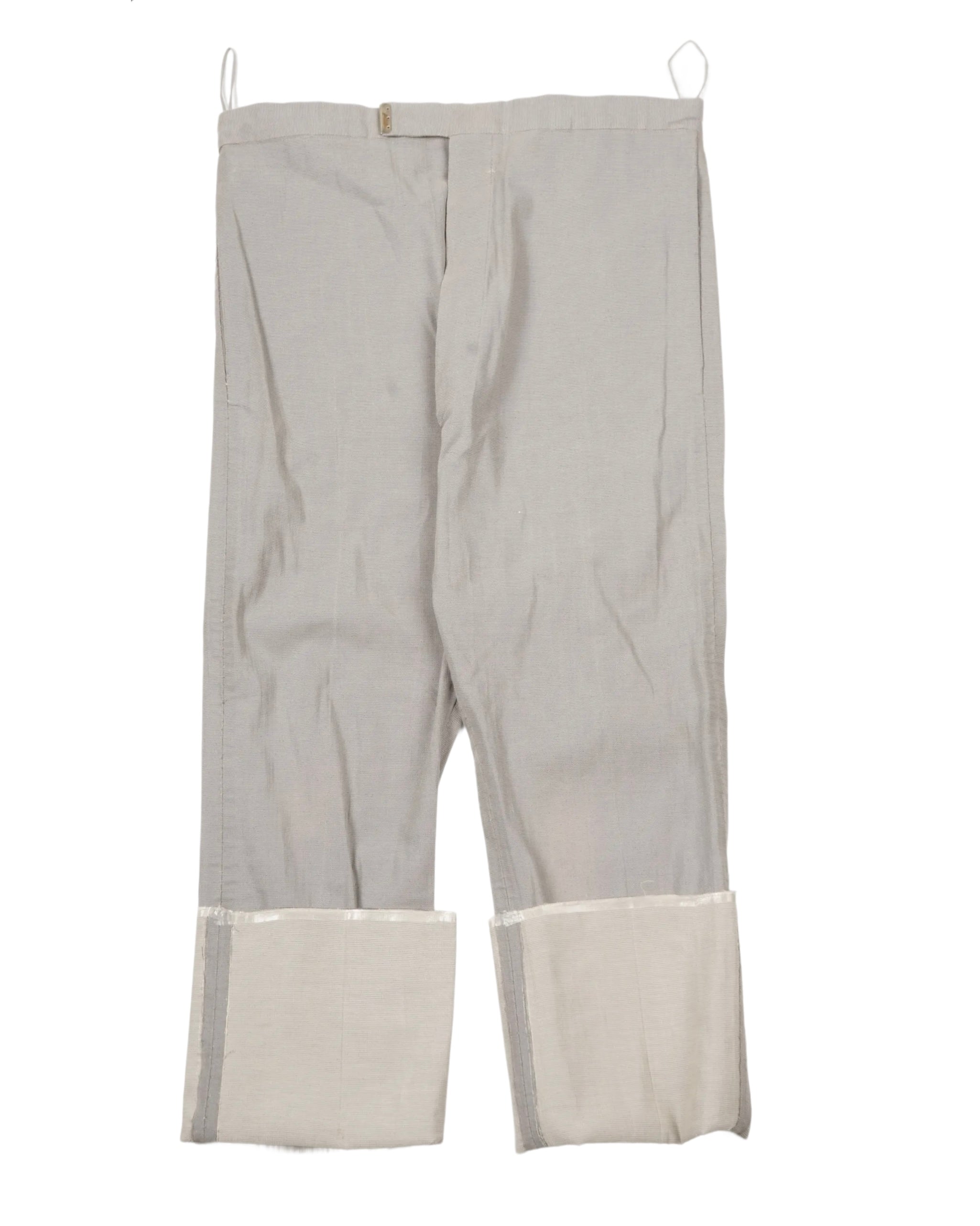 パンツ Carol Christian Poell PM2414L NEU/7 Carol Christian Poell Xposed Stirred Chain Seam Ankle Trousers
