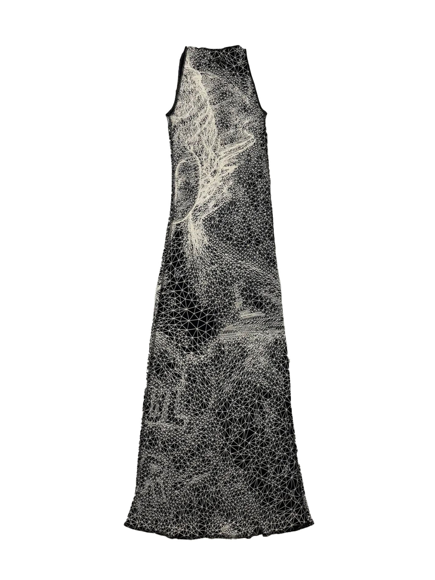 Jean Paul Gaultier Constellation Galaxy Illusion Long Dress - Archived Jean Paul Gaultier Constellation Galaxy Illusion Long Dress - Archived