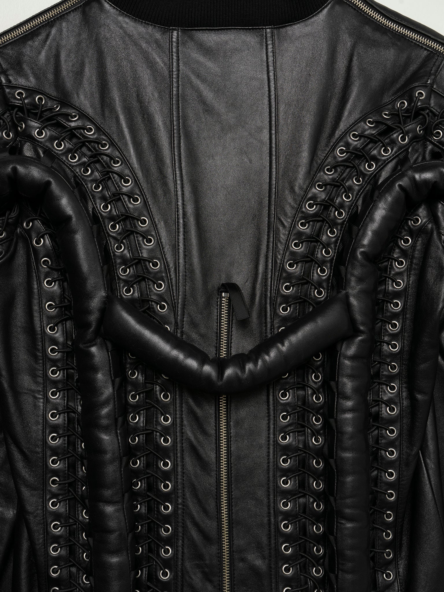 Hood by Air Leather Aviator Jacket - Archived