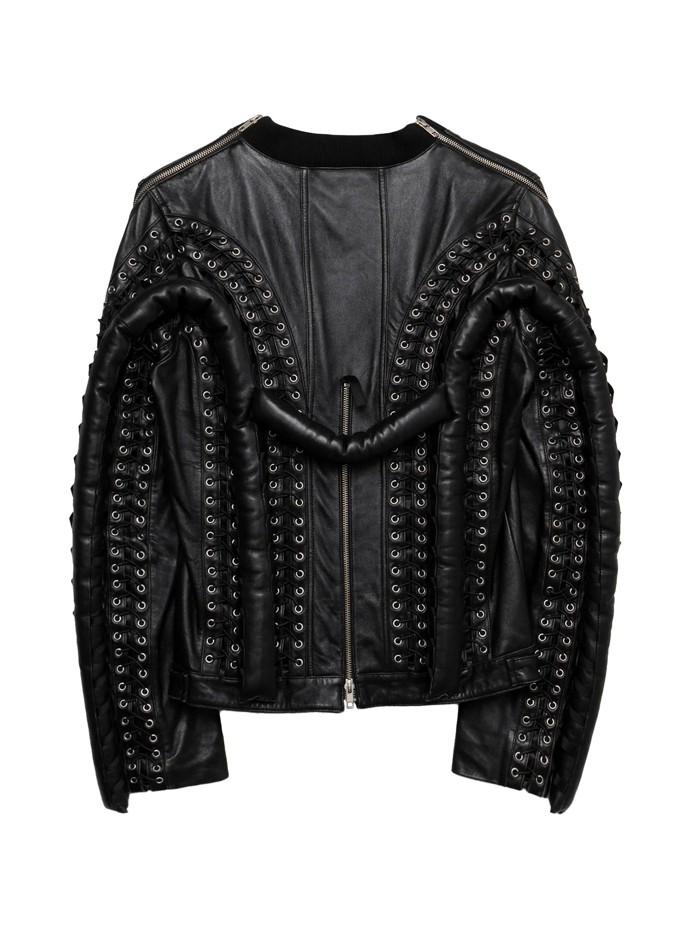 archive hoodie leather jacket darkwear 5.0+ Hoodie Center in Black