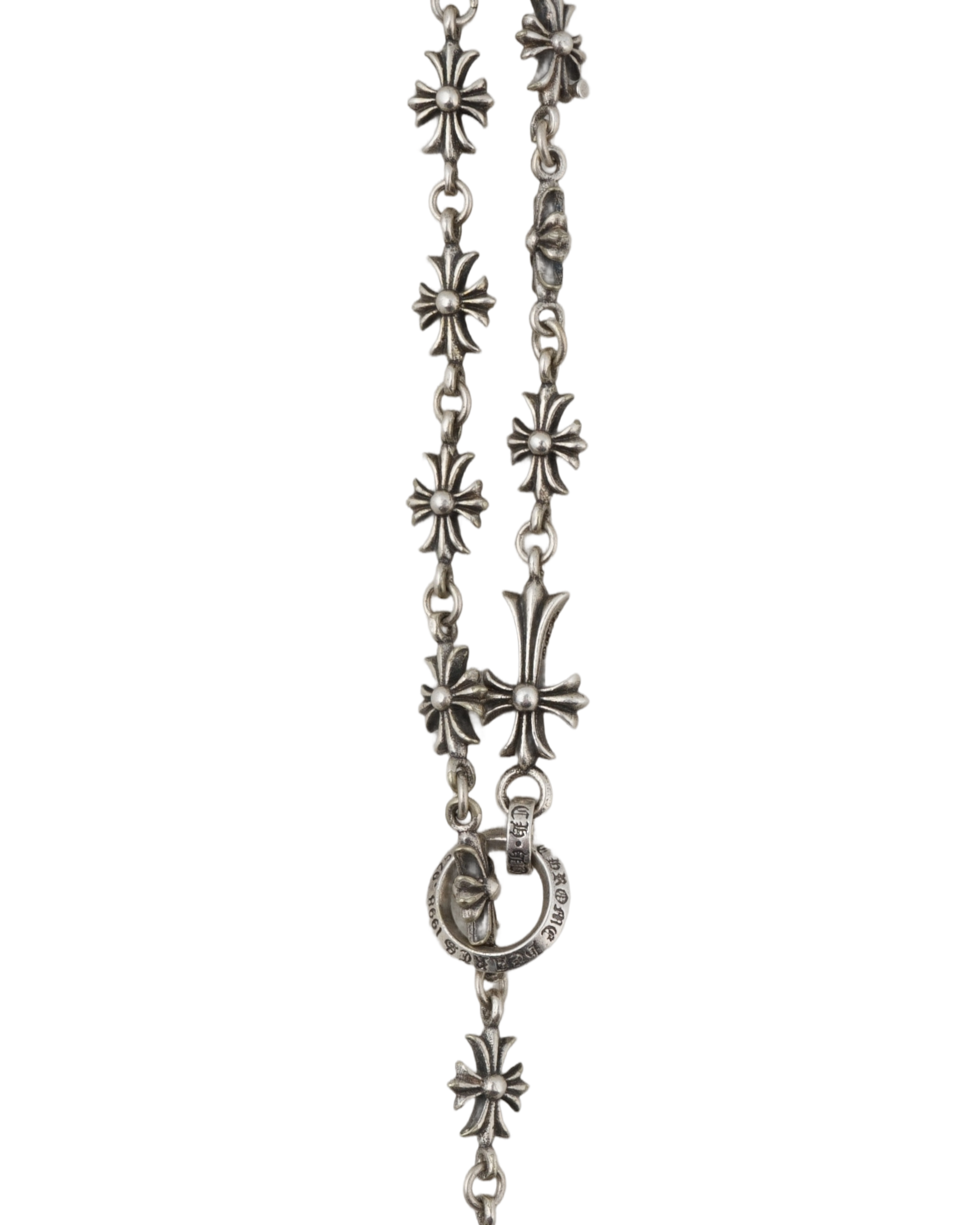 Chrome Hearts Tiny E Rosary Necklace - Archived
