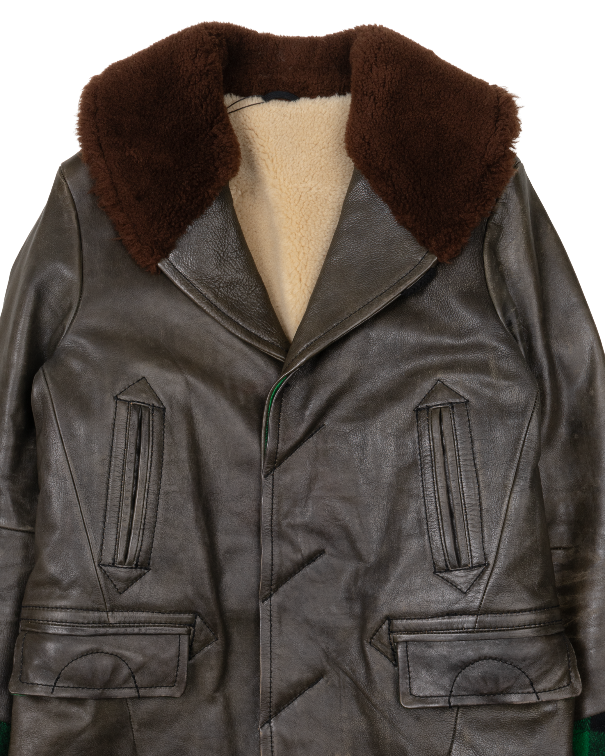 ジャケット・アウター NUMBER (N)INE 08aw cow leather coat Number (N)ine - Archived