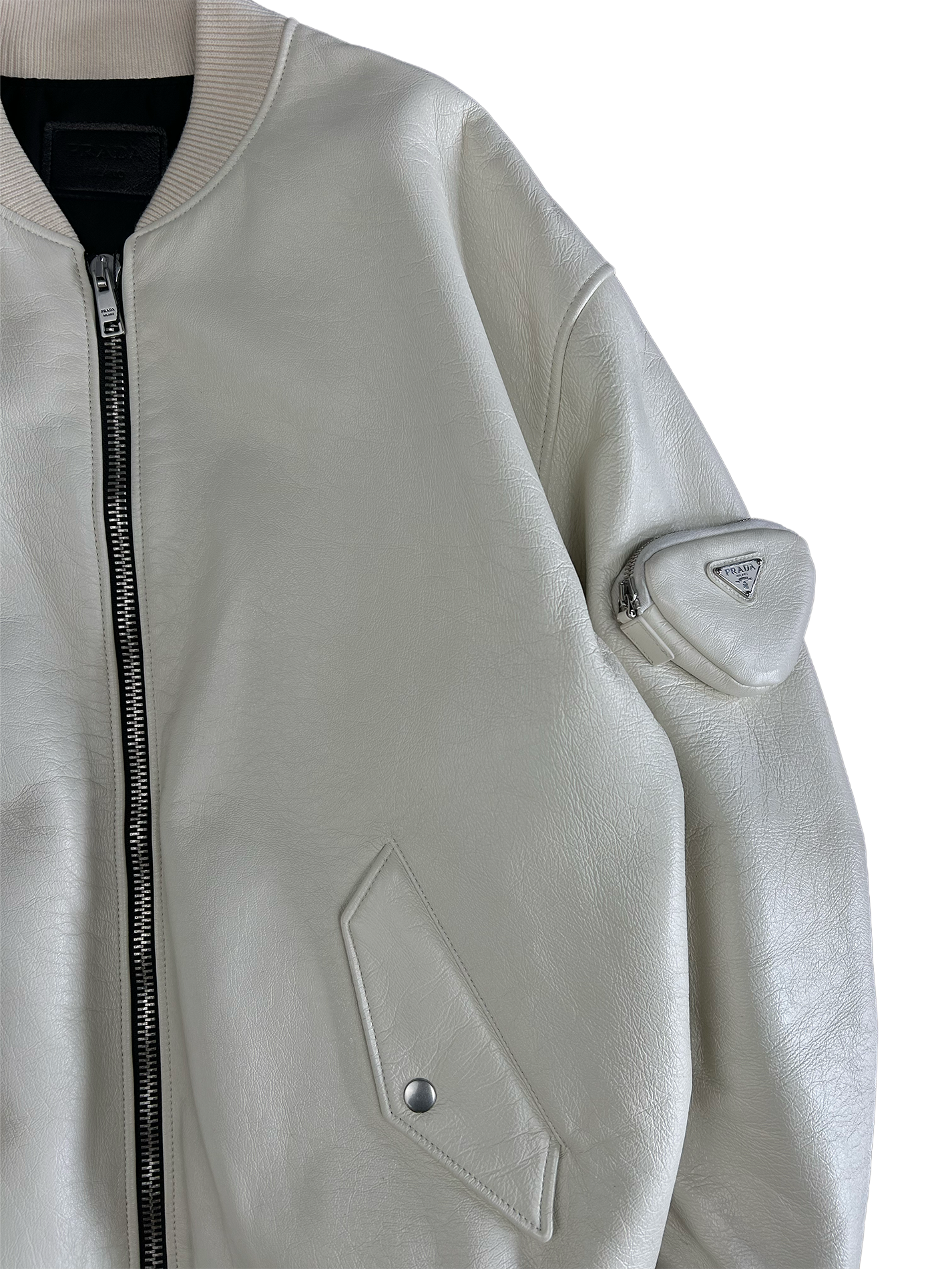 Prada AW2021 Napa Leather Bomber Jacket - Archived Prada AW2021 Napa Leather Bomber Jacket - Archived