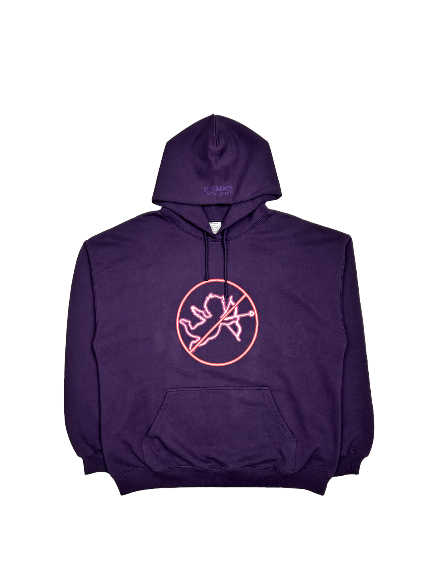 Vetements FW2021 No Time For Romance Hoodie - Archived Vetements FW2021 No Time For Romance Hoodie - Archived