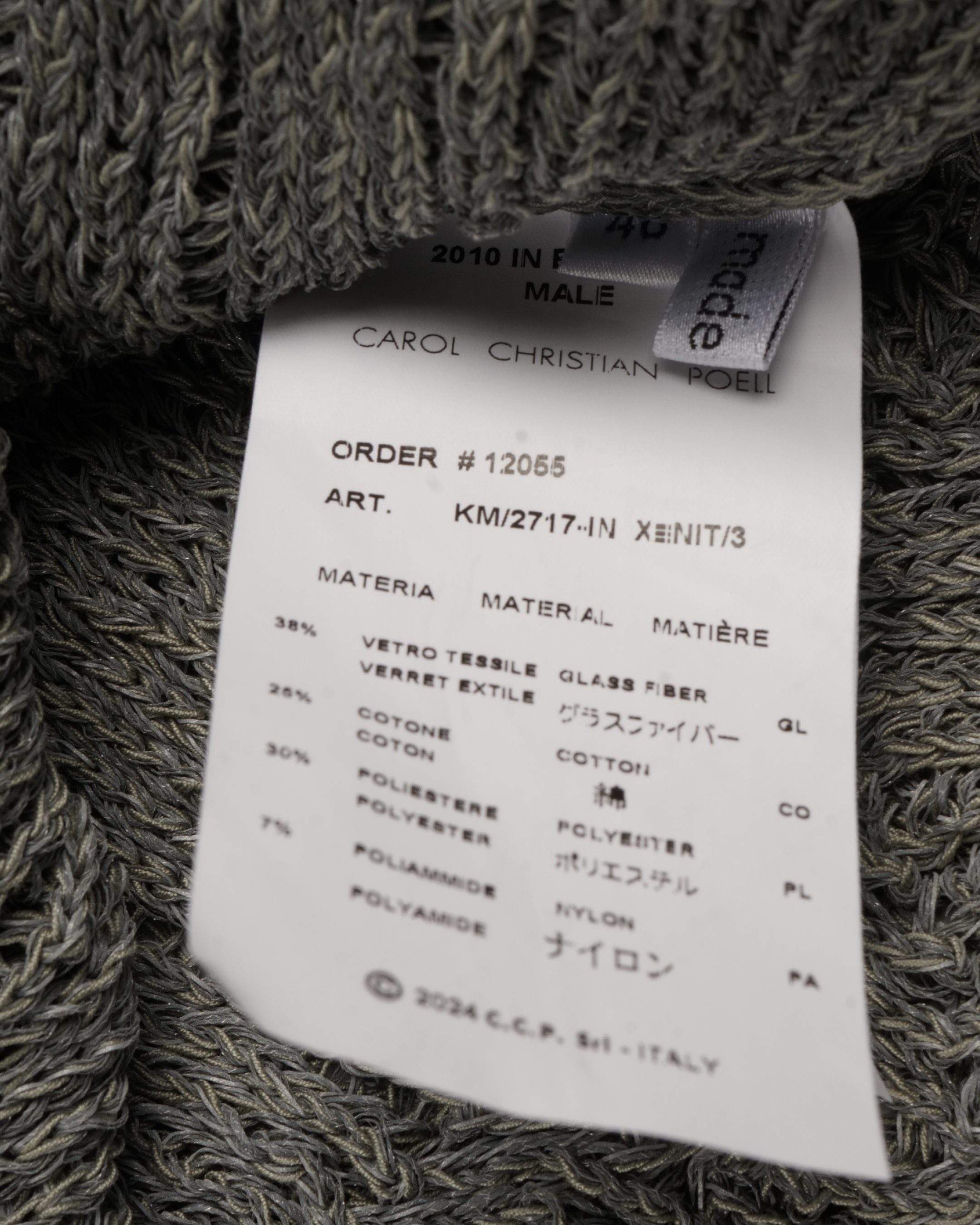 CAROL CHRISTIAN POELL 98SS ポロシャツ Carol Christian Poell Spring/Summer 1998