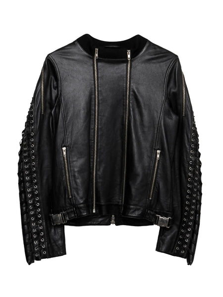 Hood by Air Leather Aviator Jacket - Archived