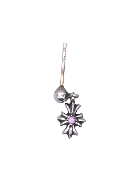 Chrome Hearts Tiny E Pink Sapphire Earring - Archived